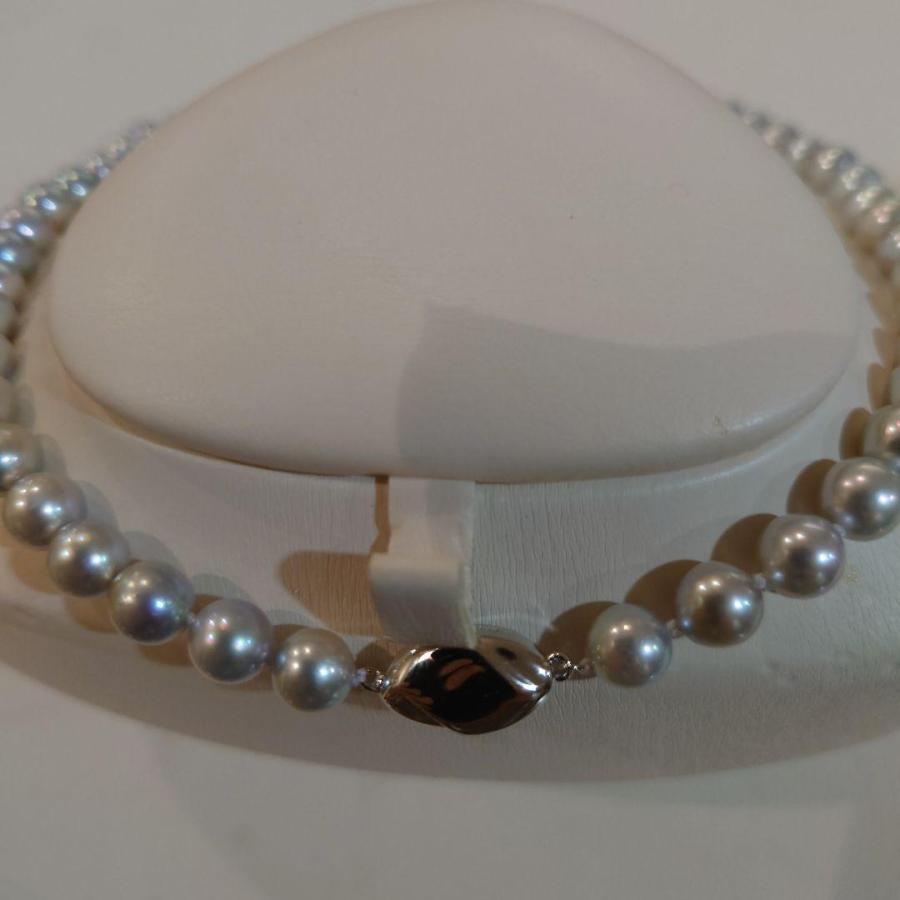 鑑別書付き◇照り強◇あこやグレーパール◇7.5-8.0㎜ ネックレス 楽天市場】☆グレーパールネックレス あこや 7.5mm-8.0mm 鑑別書