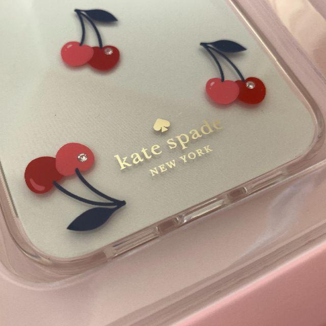 ケイトスペード　Kate spade　アイフォン ケース  jeweled dancing cherry  iPhone Case 13Pro チェリー柄  代引き不可｜tukiup｜02
