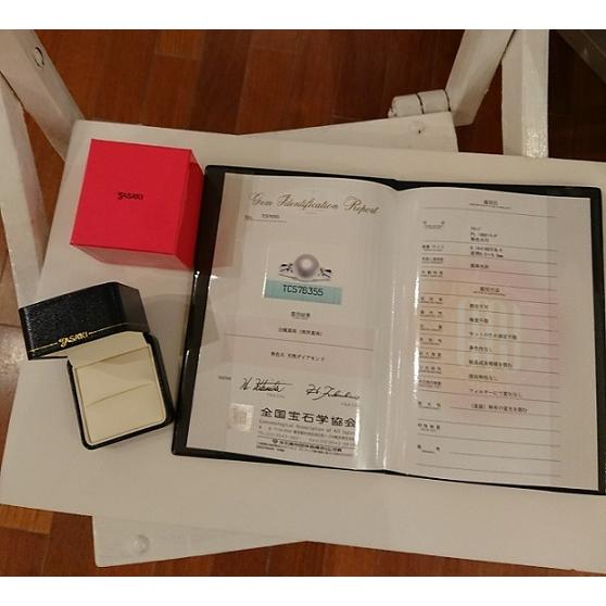 TASAKI（タサキ） 田崎真珠 アコヤパール リング 9.0mm〜9.5mm D0.16ct