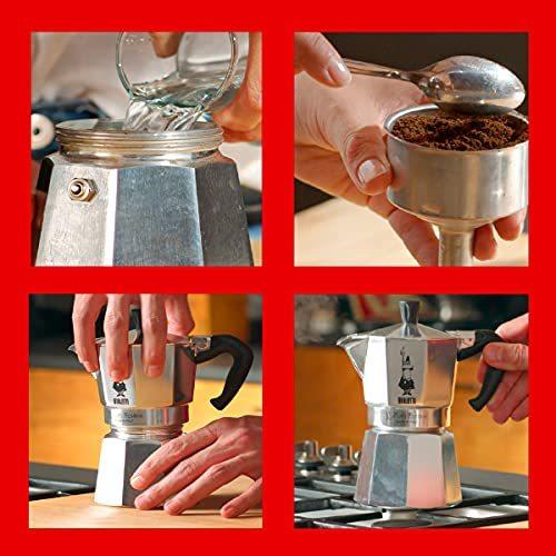 Bialetti ガスコンロ式 コーヒーメーカー 06800 モカエスプレッソコーヒー用 3-Cup シルバー 06799｜tuko-store｜05
