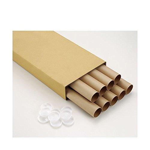 送料タダ まとめ TANOSEE 製図用紙管 ポリ蓋付き A1 650mm 1箱 9本 ×3 