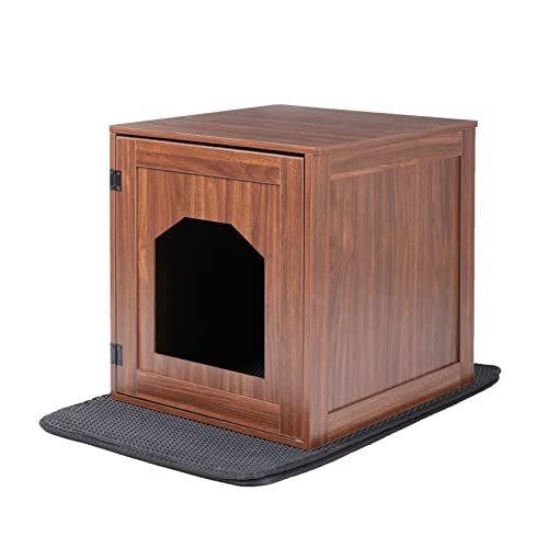 免税物品 Bingopaw 猫トイレカバー 猫用キャビネット 木製 目隠し 猫家具 猫トイレ収納 猫隠れ家 ドーム型キャットハウス 猫砂飛散防止 安い特注 Ssl Daikyogo Or Jp