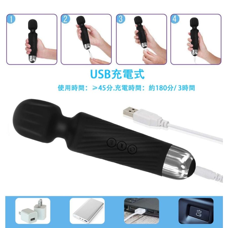 ハンディマッサージャー コードレス 強力 [最新改良版] 電動 マッサージ器 小型 静音 防水 USB充電式 日本語説明書付き  :202011202224:TOMOヤフーショップ - 通販 - Yahoo!ショッピング