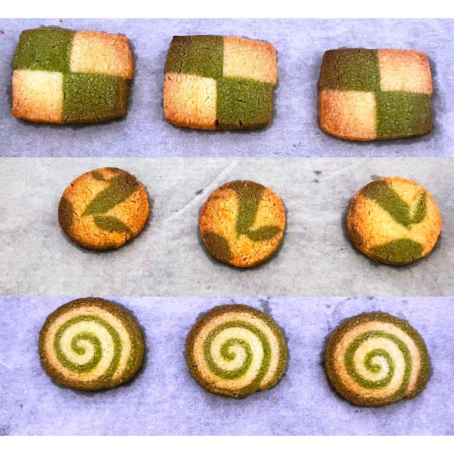 バレンタインデー  手作りクッキー生地 抹茶3種  クッキー 手作り キット お菓子作り 子ども お菓子 手作りキット 冷凍生地 簡単 焼き菓子 おやつ |  | 02