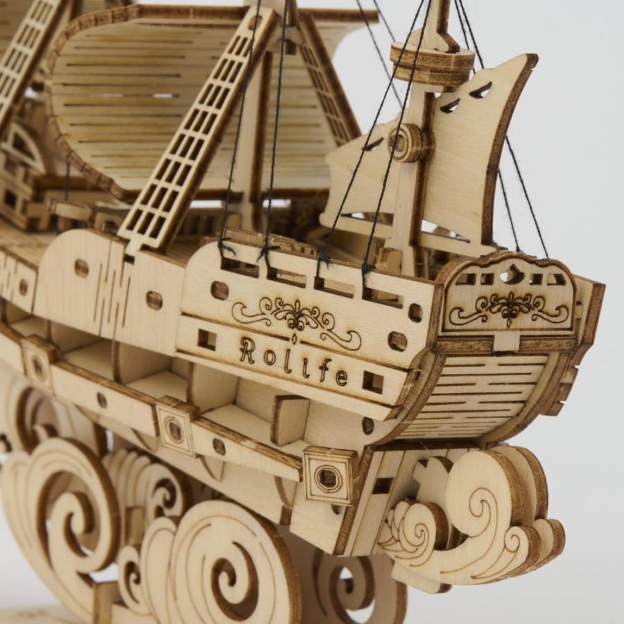 つくるんです TG305 帆船｜ロボタイム 日本公式販売／日本語説明書付 3D ウッドパズル｜tukurundesu｜08