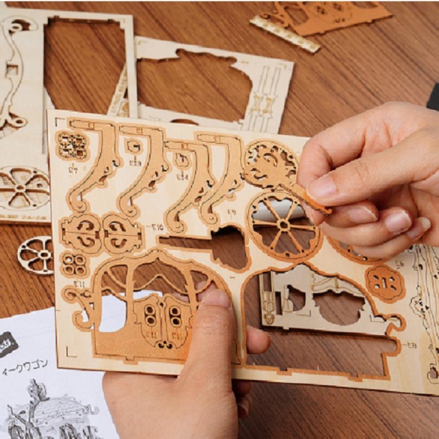 ROBOTIME つくるんです TG506 アンティークワゴン｜ロボタイム