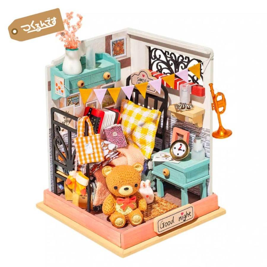 つくるんです Ds016 ミニベッドルーム ロボタイム 日本公式販売 日本語説明書付 Diy ミニチュアハウス ドールハウス Ds016 つくるんですオンラインyahoo 店 通販 Yahoo ショッピング