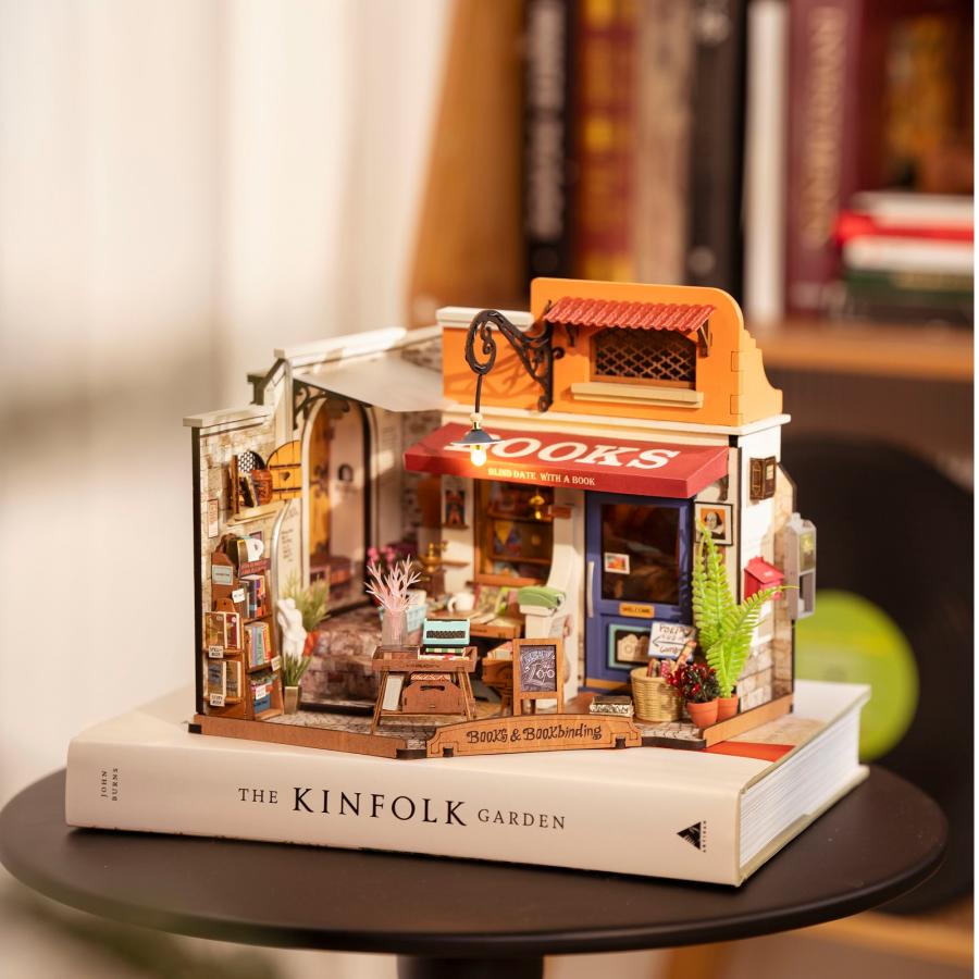 ROBOTIME つくるんです DG164 街角の本屋さん｜ロボタイム 日本