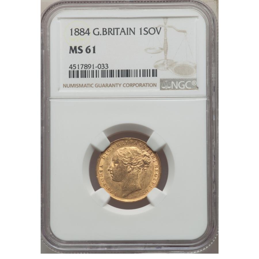 鑑定枚数1枚 NGC MS61 1901年 ヴィクトリア金貨 金貨 イギリス