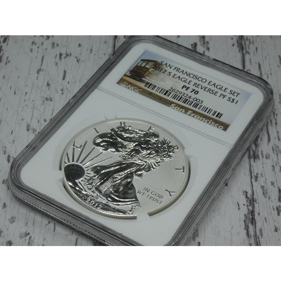 最高鑑定 NGC PF70 リバースプルーフ イーグル銀貨 2012年 最高鑑定 NGC PF70 リバースプルーフ イーグル銀貨 2012年