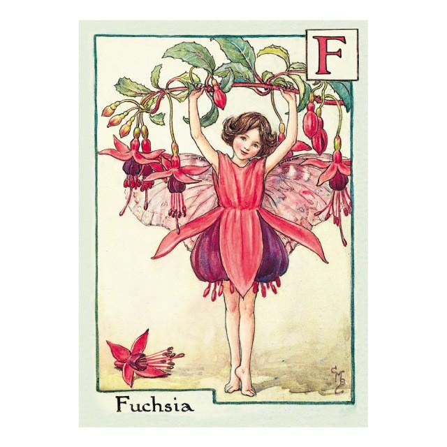 フラワーフェアリーズ ポストカード<Fuchsia Fairy フラワーフェアリーズ ポストカード<Fuchsia Fairy
