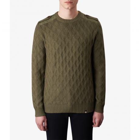 Pretty Green プリティーグリーン LS HERTFORD ケーブル ミリタリー 