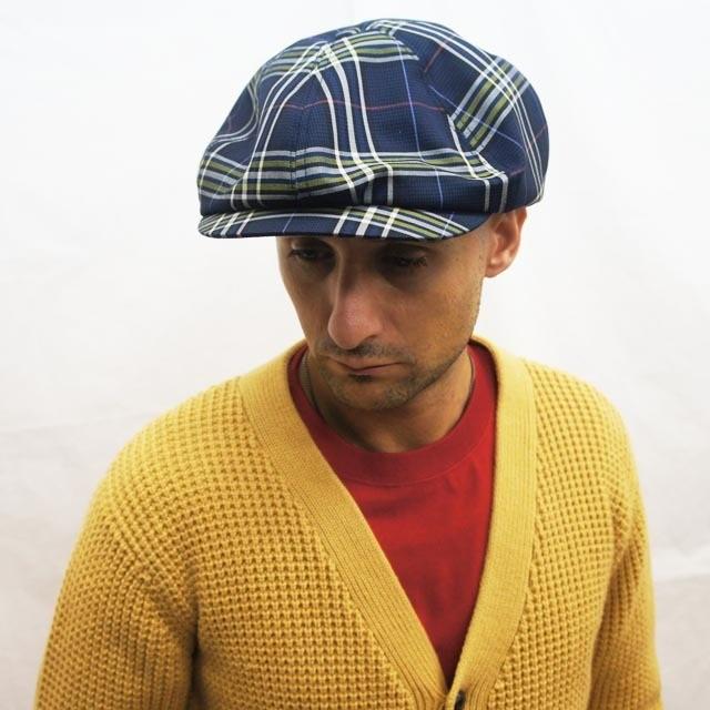 美品 試着のみ KAPITAL duffle ギンガムチェックリネンキャスケット 美品 試着のみ KAPITAL duffle ギンガムチェックリネンキャスケット