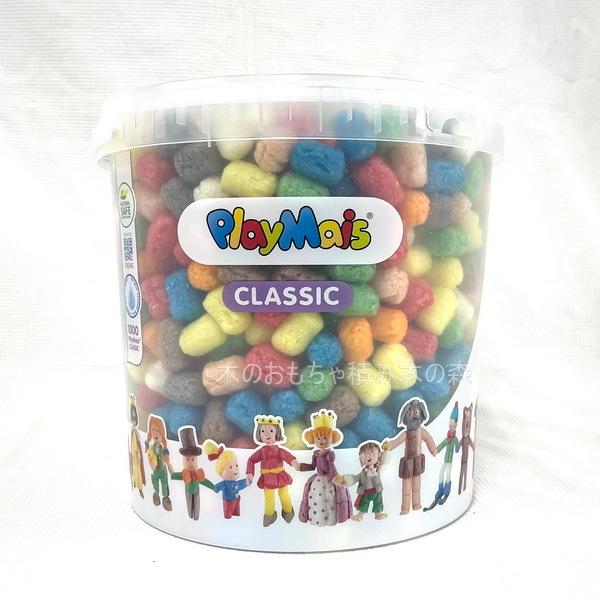 コーンパック プレイマイス1000ピース バケツ入 5歳〜 : 木の