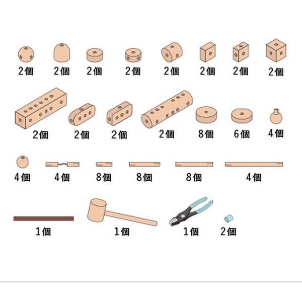 童具館 くむくむハーフセット 組み木 基尺4 5センチ 19スペシャルセット 送料無料 Dog0060 木のおもちゃ積み木の森 通販 Yahoo ショッピング