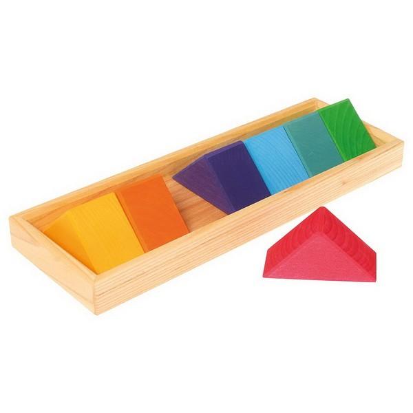 グリムス グリムス色と形つみき（5種）積み木 レインボーカラー 3歳