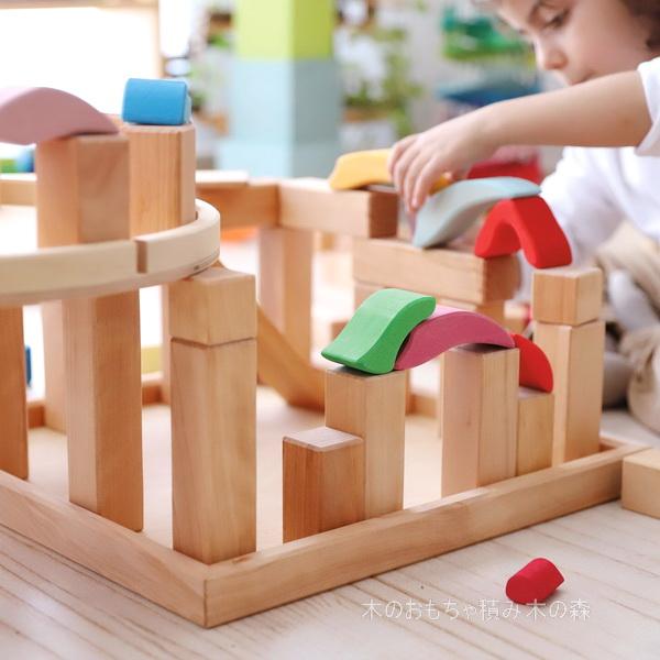 グリムス ステップブロック・ナチュラル 3歳〜 : 木のおもちゃ積み木の