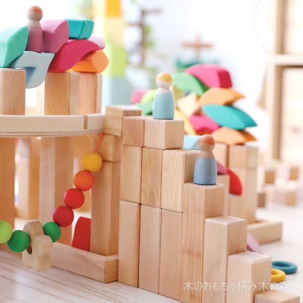 グリムス ステップブロック・ナチュラル 3歳〜 : 木のおもちゃ積み木の