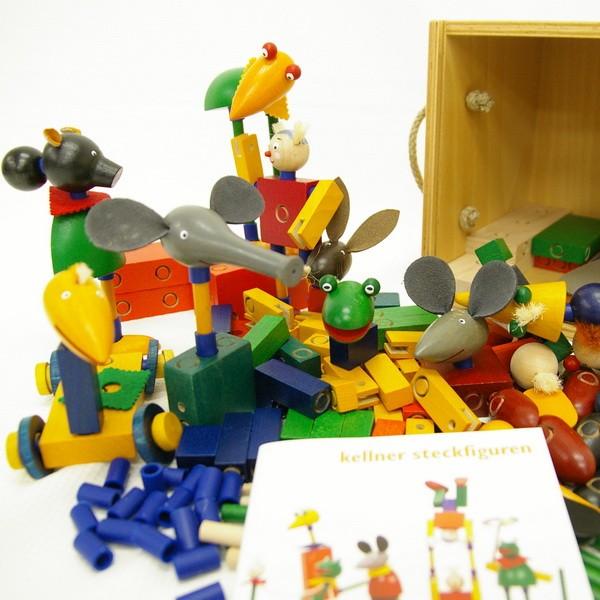 送料無料】 ケルナースティック 木箱入り ステッキ人形 3歳〜 : 木の