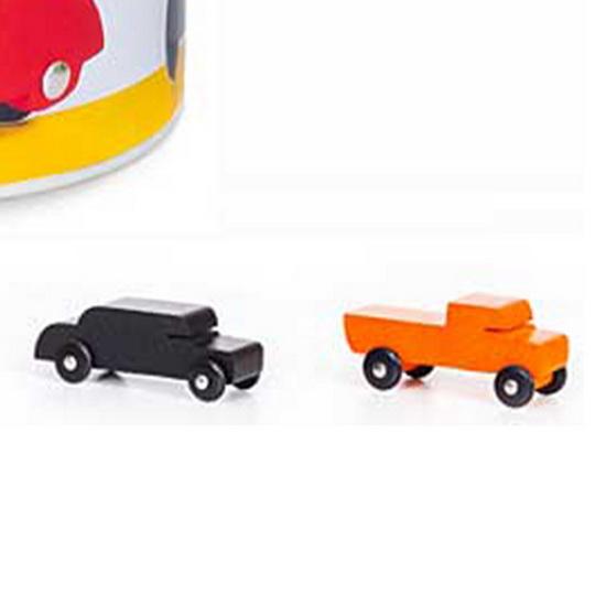 ジーナ ミニカー トラック 筒箱入り 18か月〜 木製 木のくるま SINA