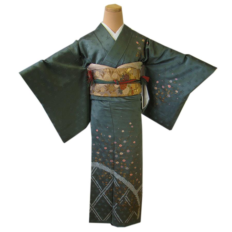 きものしらゆり 身丈161cm 裄67cm 10〜5月 紋意匠 絞り入り 訪問着