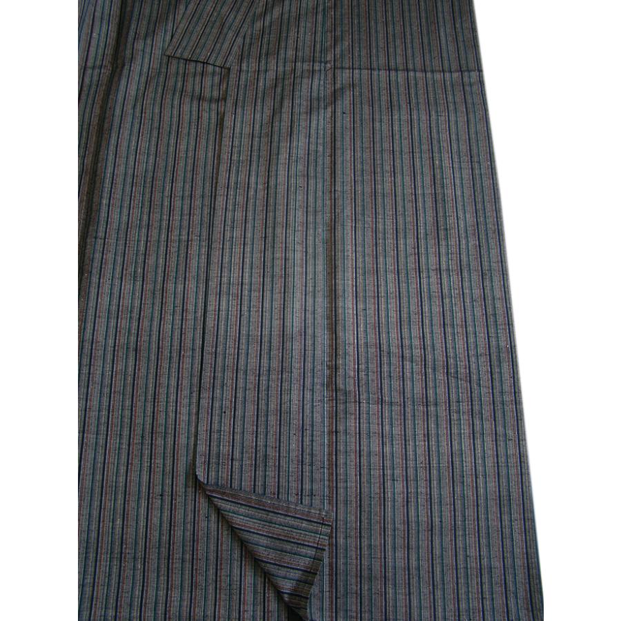 きものしらゆり 身丈161cm 裄66cm 5・6・9月 単衣 紬地 縞柄 紬着尺