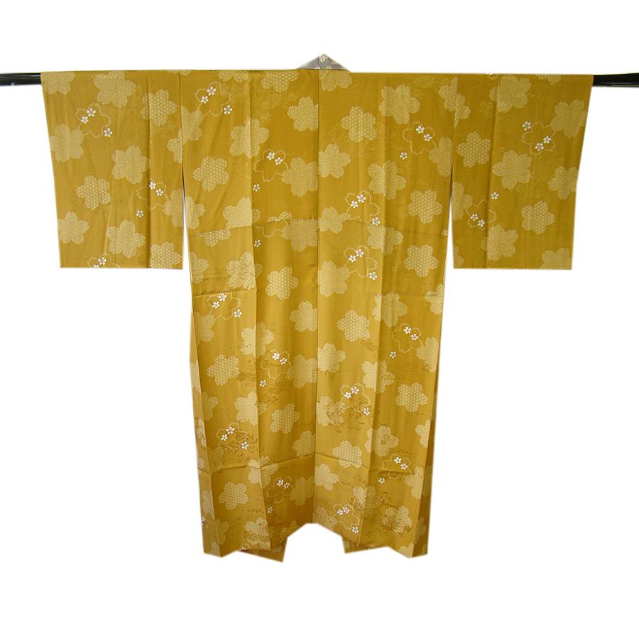 ☆専用☆美品 正絹 着物 袖無双“エ霞と鈴と桜☆”長襦袢J-11 美品 正絹 着物 袖無双“春の気配に心躍らせるエ霞と鈴と桜