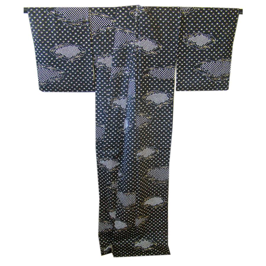 未使用品 小紋 総絞り 紺色 鹿の子絞り 身丈165.0cm 裄丈67cm 正絹 楽天市場】鹿の子絞り 着物 格の通販