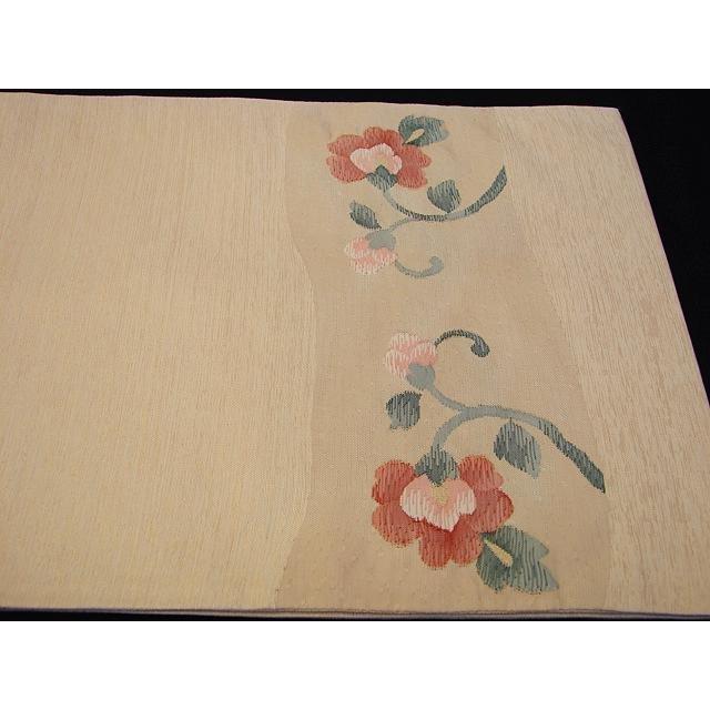 きものしらゆり 西陣織 坂下織物 紬 袋帯 正絹 仕立て上り 未使用 E759  