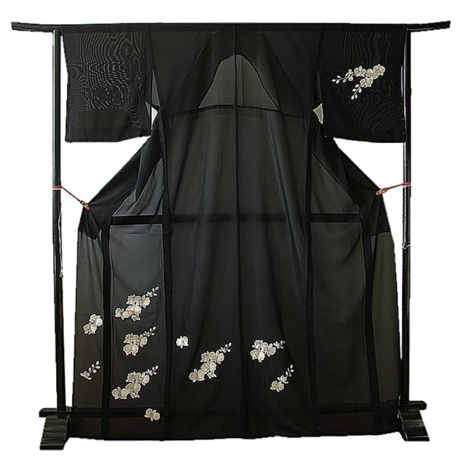 高質で安価 きものしらゆり 身丈168cm 裄69cm ｌ 新品 夏物 絽 五本絽 黒地 総刺繍 高級 訪問着 正絹 身長160cm 168cmの方に最適 同梱可 Q448 海外輸入 Www Ladislexia Net