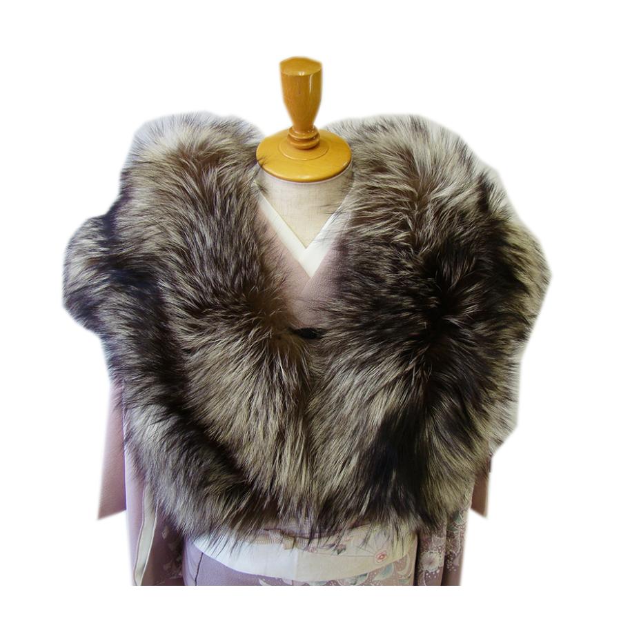 きものしらゆり 超大判 成人式 SAGA FOX シルバー フォックス  