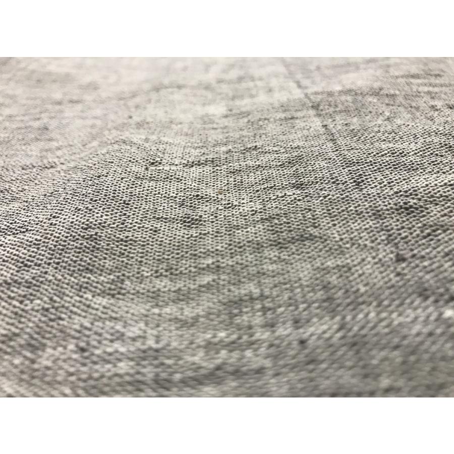 オーガニックコットン認証 インド綿 布 手織り草木染め グレー