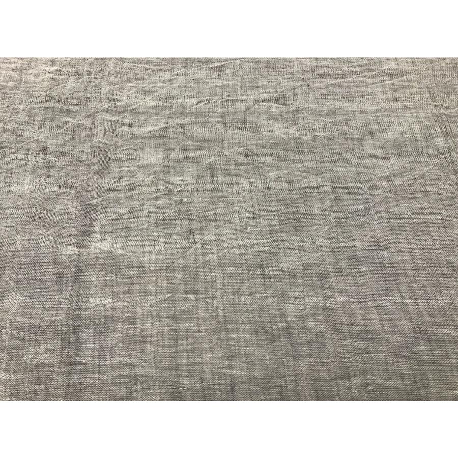 オーガニックコットン認証 インド綿 布 手織り草木染め グレー