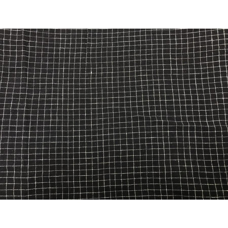 オーガニックコットン認証 インド綿 布 手織り草木染め ダーク
