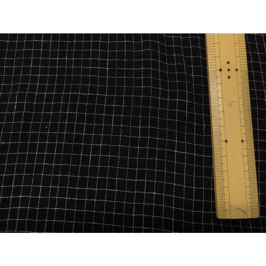 オーガニックコットン認証 インド綿 布 手織り草木染め ダーク