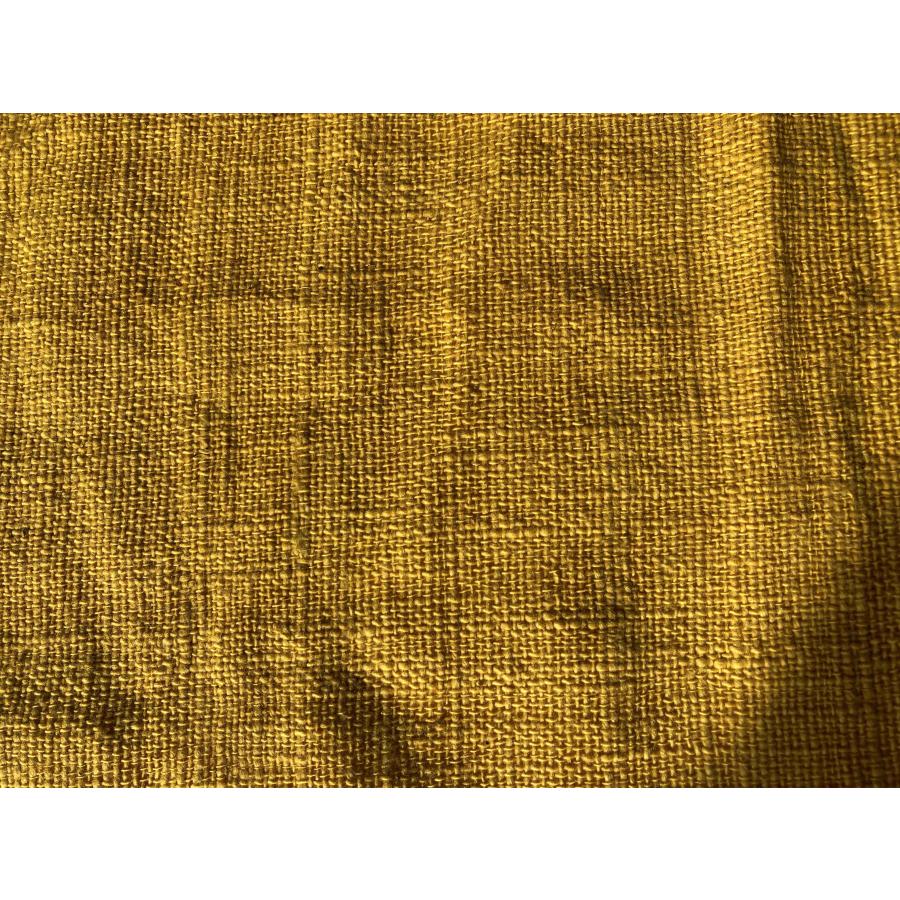 オーガニックコットン認証 インド綿 布 手織り草木染め 厚手生地