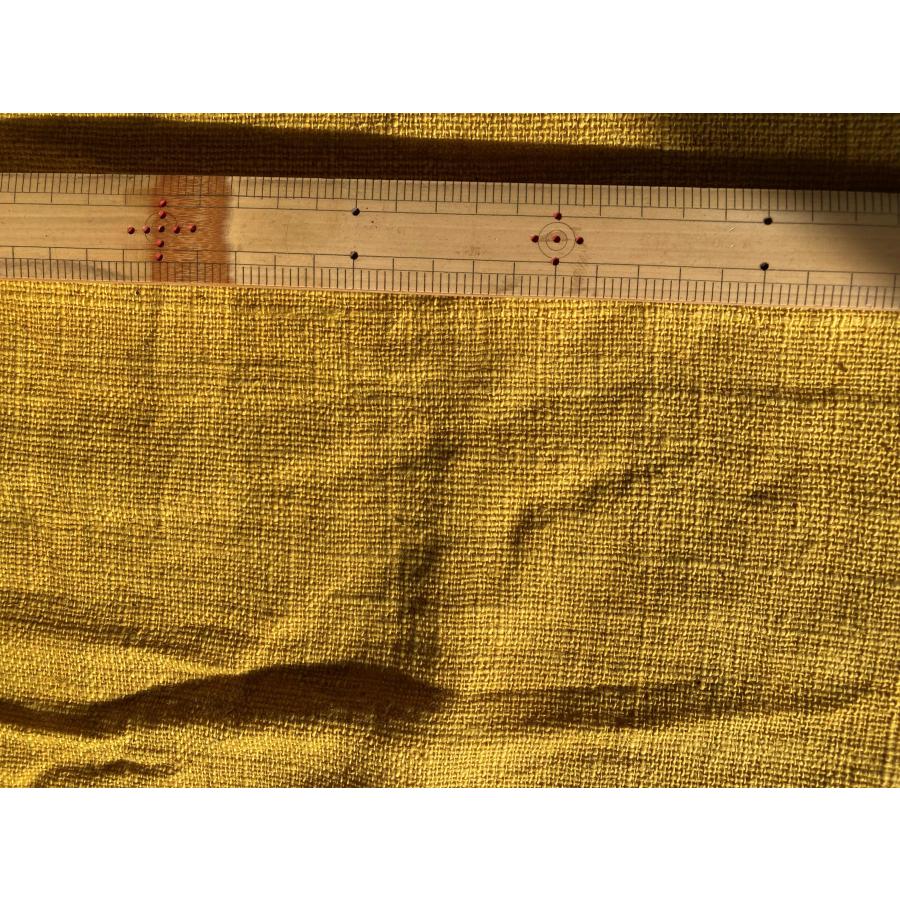 オーガニックコットン認証 インド綿 布 手織り草木染め 厚手生地