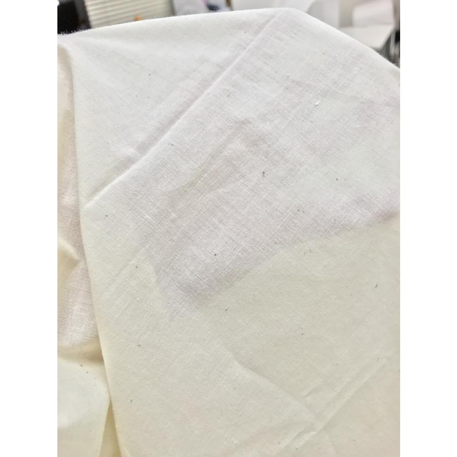 100% コットン インド綿 生成り 縦糸、横糸 60番手 薄手生地 布