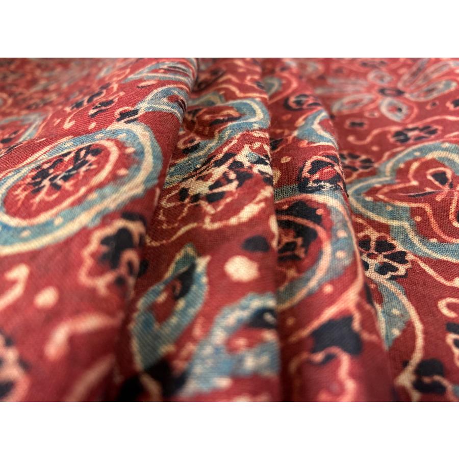 アジュラック ブロックプリント 生地 : つむぎ - 通販 - Yahoo