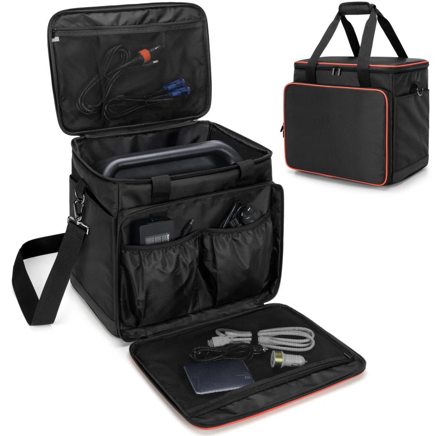 Trunab ポータブル電源 収納バッグ Jackery 1500/P15/1000 Proに適合して ポータブル電源 バッグ P15 滑り止めパッド