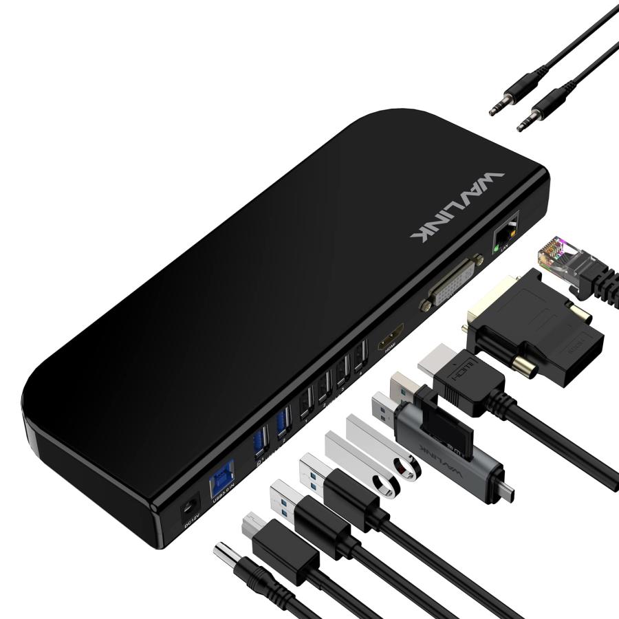 WAVLINK USB 3.0 ユニバーサルドッキングステーション4K@30Hz HDMI