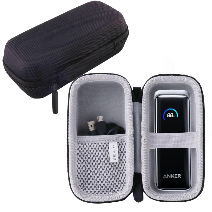 WERJIA 収納ケース対応 Anker Prime Power Bank (9600mAh, 65W, Fusion) 保護収納ケース (for A