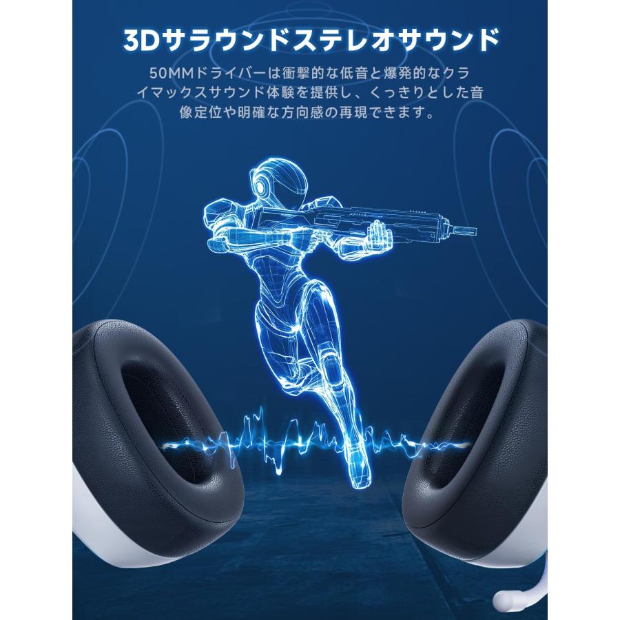 Gvyugke ゲーミングヘッドセット Captain 780 PS5 2.4G USB/Type-C