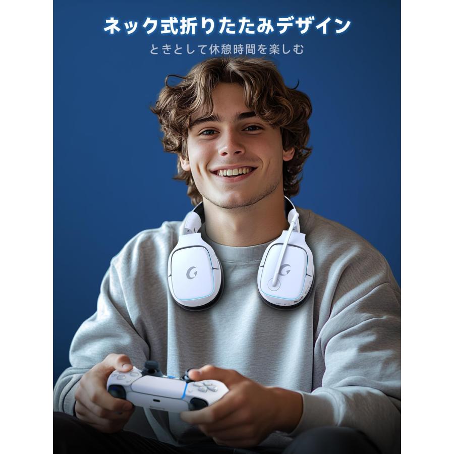 Gvyugke ゲーミングヘッドセット Captain 780 PS5 2.4G USB/Type-C