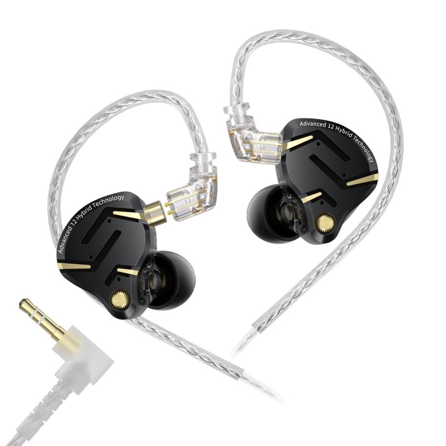 KZ ZS12 Pro 2 kz イヤホン 1DD+5BAハイブリッドIEM 有線イヤホン
