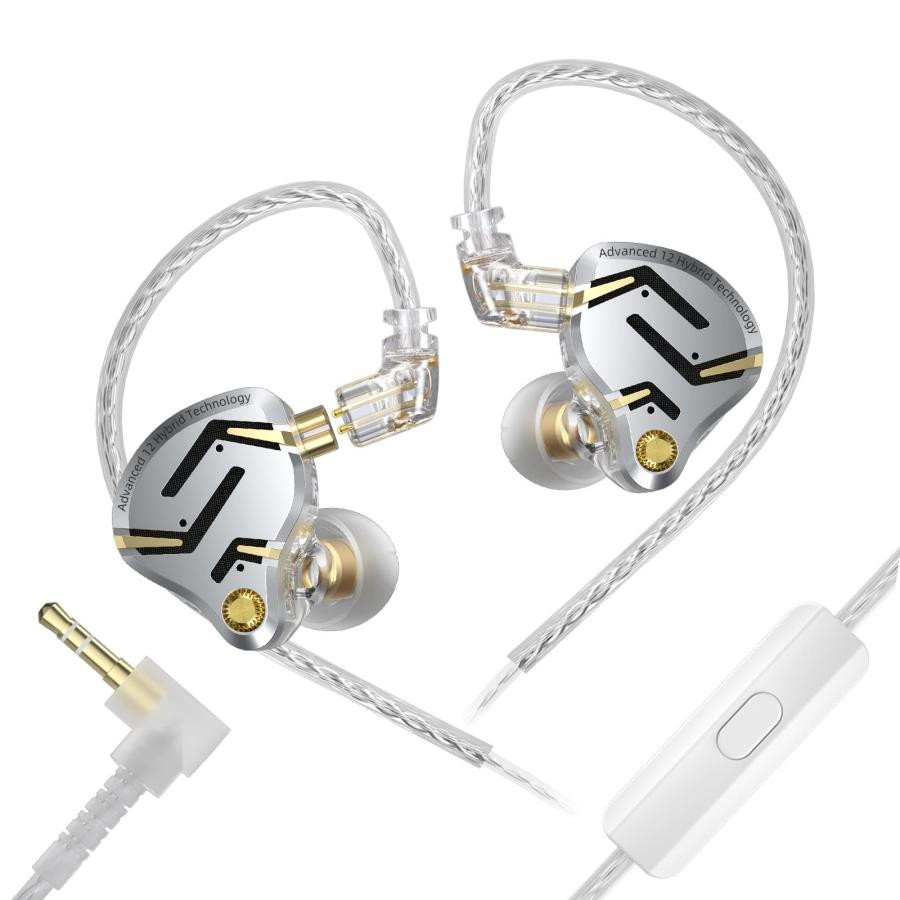 KZ ZS12 Pro 2 kz イヤホン 1DD+5BAハイブリッドIEM 有線イヤホン