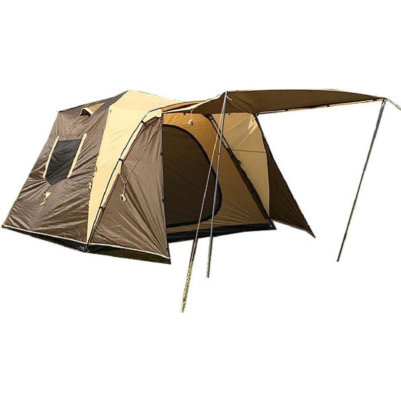 新作マット・カーペット Bears Rock ベアーズロック ビッグベアーテント AXL-601 6人用ワンタッチテント フライシート 防水 (ブラウン) 【EIM5489187650】(19952円)