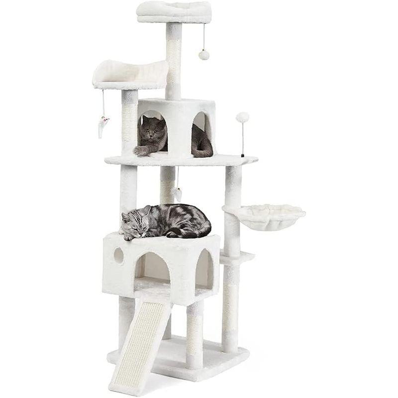 AIFY キャットタワー 据え置き スリム 大型 中型 ハンモック付 おしゃれ かわいい 爪とぎ おもちゃ 運動不足 安定 頑丈 ねこ 爪と キャットタワー 据え置き スリム 大型 中型 ハンモック付 おしゃれ かわいい 爪とぎ おもちゃ 運動不足 安定 頑丈 ねこ 爪と