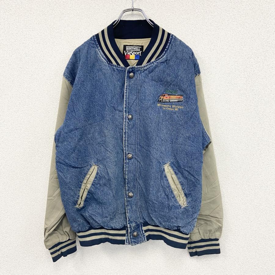 80s〜 HARTWELL ViaSport デニムスタジャン ヴィンテージ インディゴ M