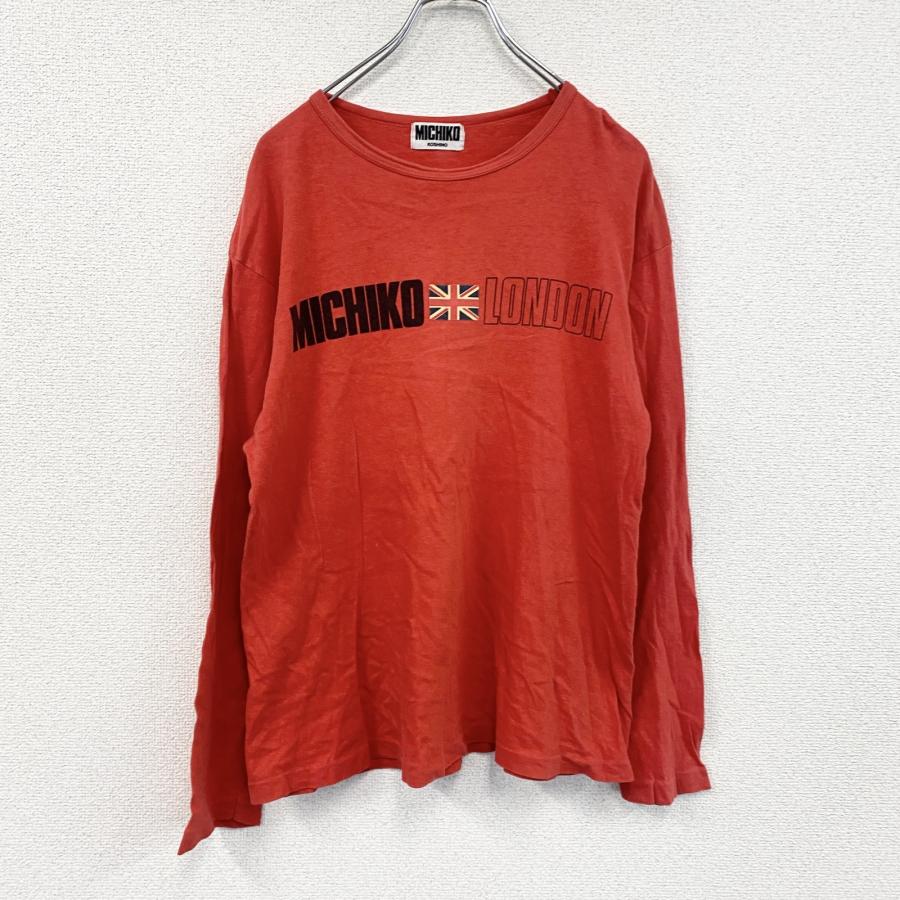 90s MICHIKO LONDON ロングジャケット グレー/オレンジ MICHIKO LONDON（ミチコロンドン） 90s MICHIKO LONDON KOSHINO